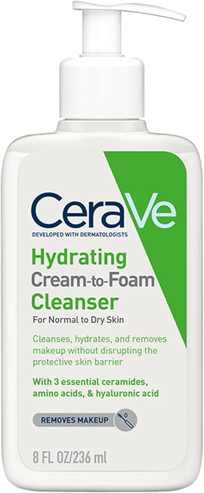 CeraVe Hydrating Cream-to-Foam Cleanser