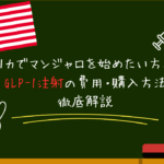 アメリカでマンジャロを始めたい方必見！GLP-1注射の値段・安全な始め方を徹底解説