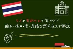 タイの虫刺され｜症状・薬・病気リスクを日本人向け解説