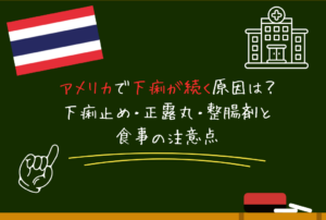 アメリカで下痢が続く原因は？下痢止め・正露丸・整腸剤と食事の注意点
