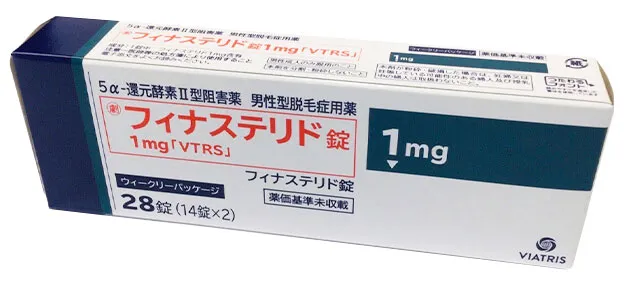フィナステリド錠1mg「VTRS」のパッケージ