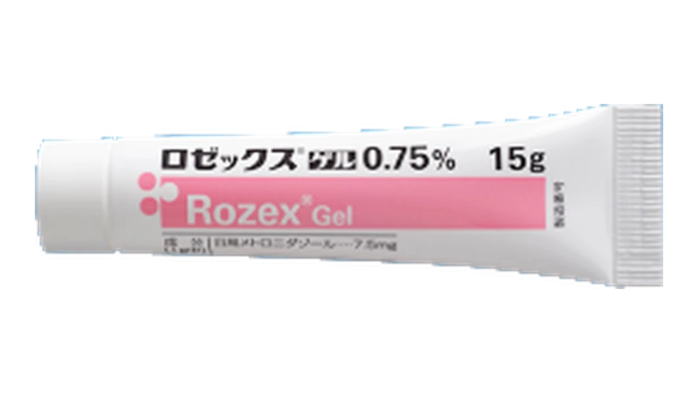 ロゼックスゲル0.75%（15g）のチューブの写真